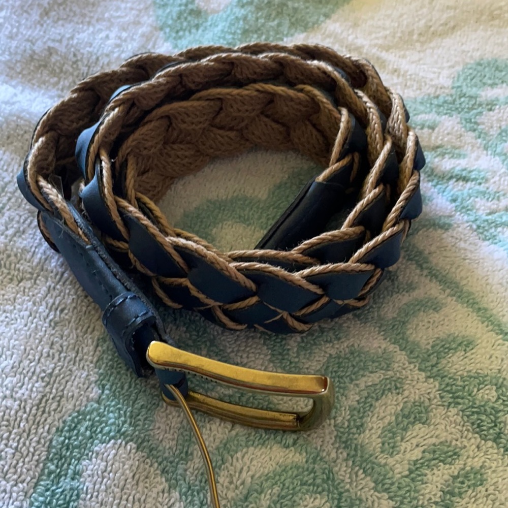 Tommy Hilfiger Women's Leather Braided Belt
